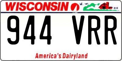 WI license plate 944VRR