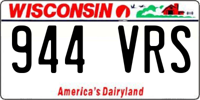 WI license plate 944VRS