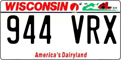 WI license plate 944VRX
