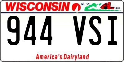 WI license plate 944VSI
