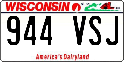 WI license plate 944VSJ
