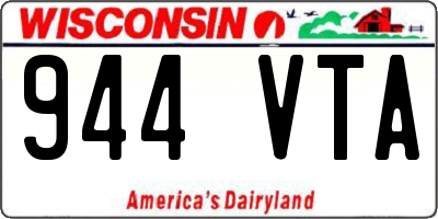 WI license plate 944VTA