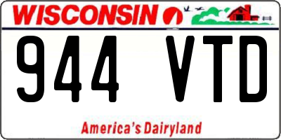 WI license plate 944VTD