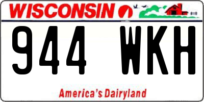 WI license plate 944WKH