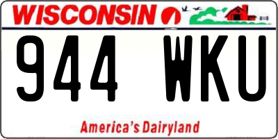 WI license plate 944WKU