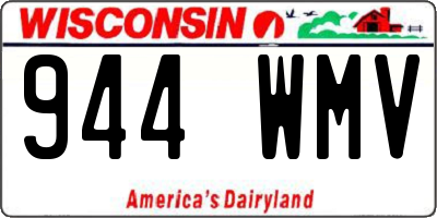WI license plate 944WMV