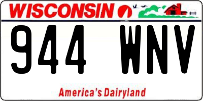WI license plate 944WNV