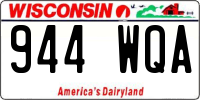 WI license plate 944WQA