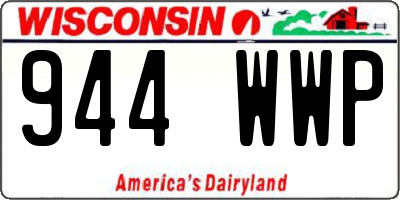WI license plate 944WWP