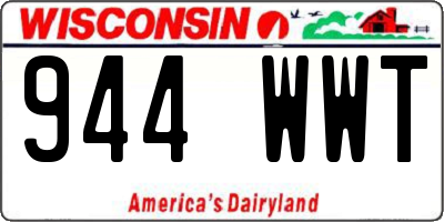 WI license plate 944WWT