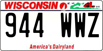 WI license plate 944WWZ