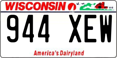 WI license plate 944XEW