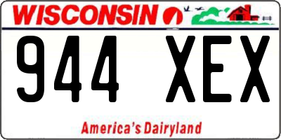 WI license plate 944XEX
