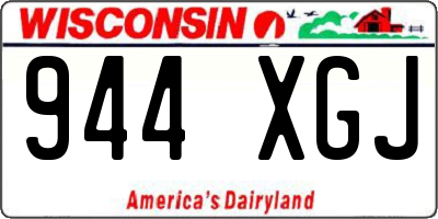 WI license plate 944XGJ