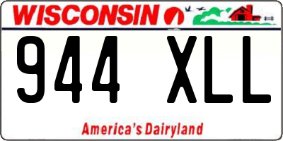 WI license plate 944XLL