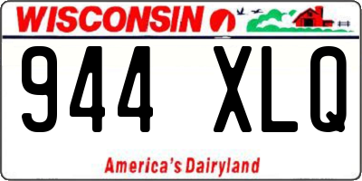 WI license plate 944XLQ