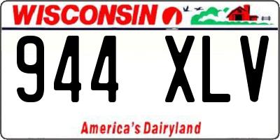 WI license plate 944XLV