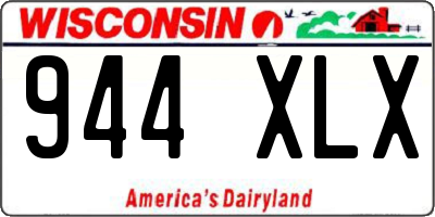 WI license plate 944XLX