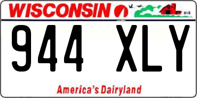 WI license plate 944XLY