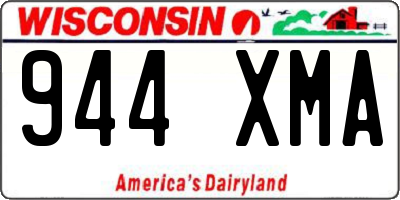 WI license plate 944XMA