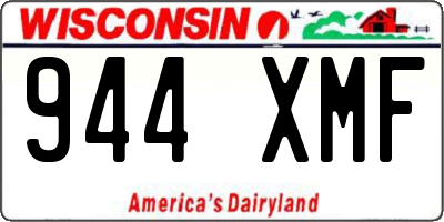 WI license plate 944XMF