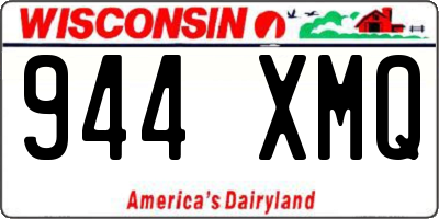 WI license plate 944XMQ