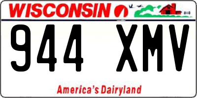 WI license plate 944XMV