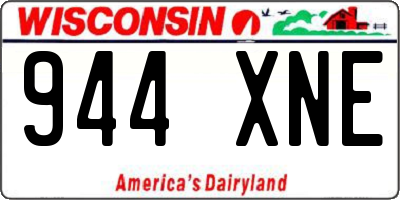 WI license plate 944XNE