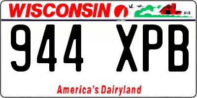 WI license plate 944XPB