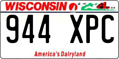 WI license plate 944XPC