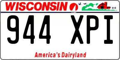 WI license plate 944XPI