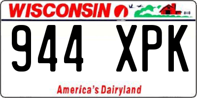 WI license plate 944XPK