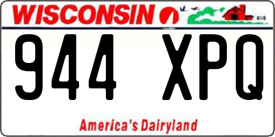 WI license plate 944XPQ
