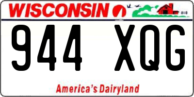 WI license plate 944XQG