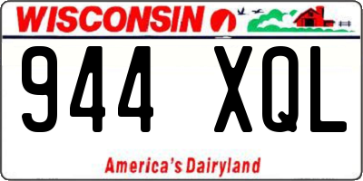 WI license plate 944XQL