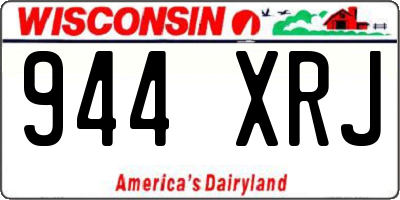 WI license plate 944XRJ