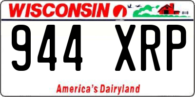 WI license plate 944XRP