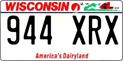 WI license plate 944XRX