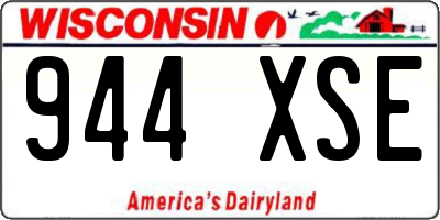 WI license plate 944XSE