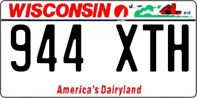 WI license plate 944XTH