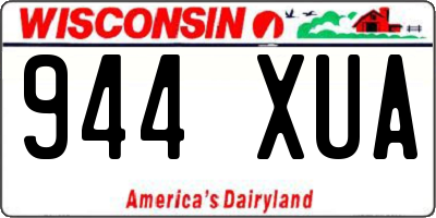 WI license plate 944XUA