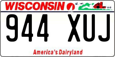 WI license plate 944XUJ