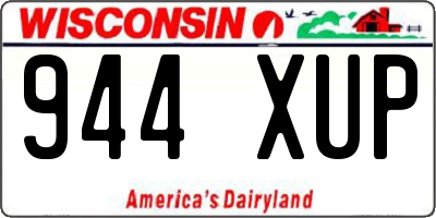 WI license plate 944XUP