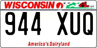 WI license plate 944XUQ