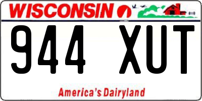 WI license plate 944XUT