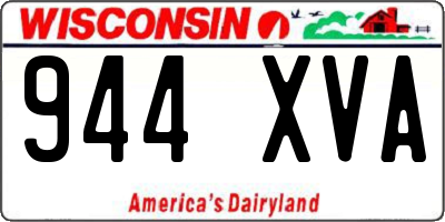 WI license plate 944XVA