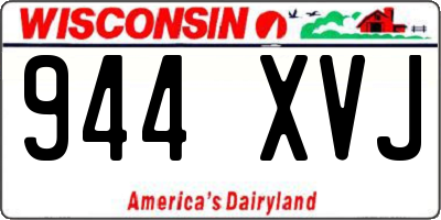 WI license plate 944XVJ