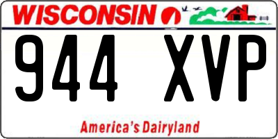 WI license plate 944XVP