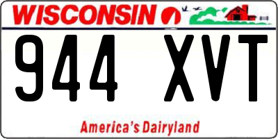 WI license plate 944XVT