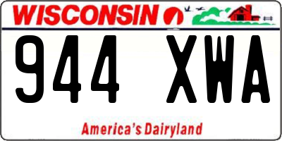 WI license plate 944XWA